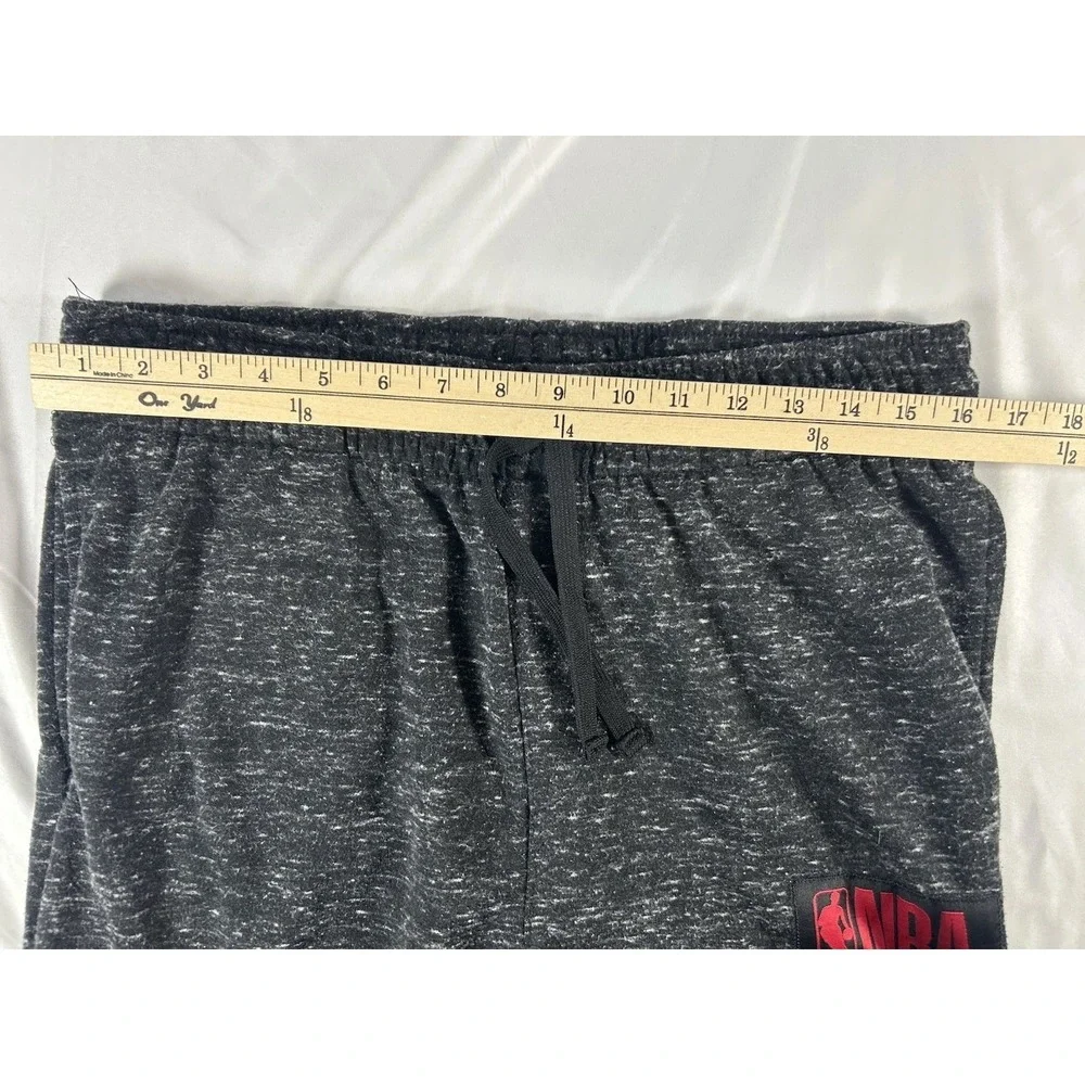 NBA Men's Joggers Sweatpants Sz L Dark Gray Sports Drawstrings Athleisure Wear